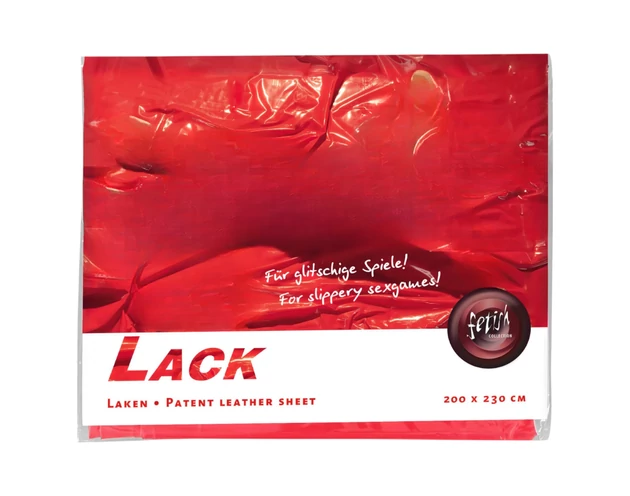 Lakk lepedő - 200x220cm (piros)