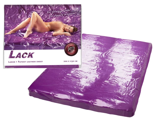 Lakk lepedő - 200x220cm (lila)