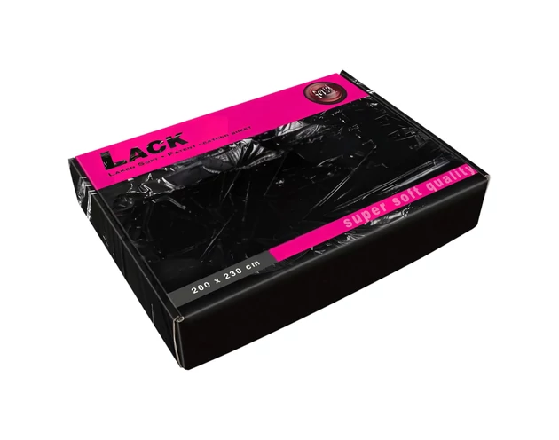 Lakk lepedő - super soft - 200x230cm (fekete)