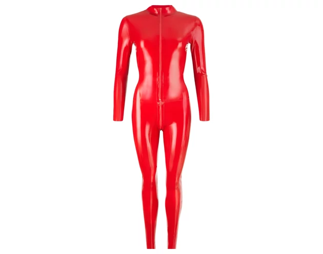 LATEX - hosszúujjú női overál (piros)