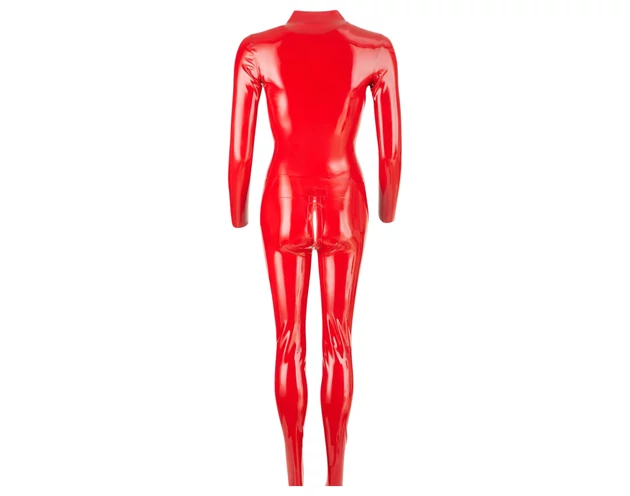 LATEX - hosszúujjú női overál (piros)