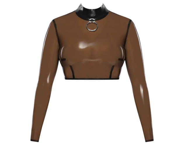 LATEX - áttetsző latex felső (áttetsző-fekete)