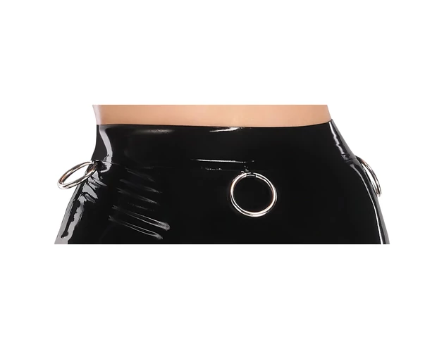 LATEX - latex midiszoknya (fekete)