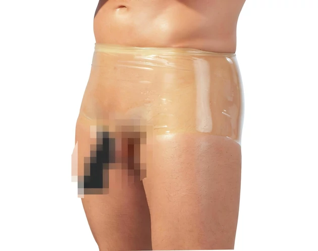 LATEX - boxer + péniszköpeny (natúr)