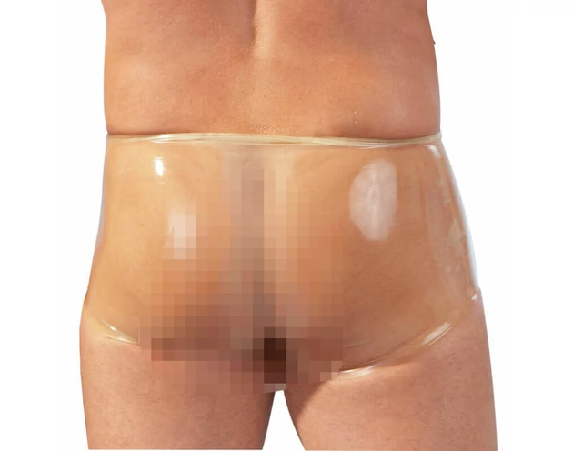 LATEX - boxer + péniszköpeny (natúr)