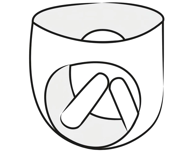 LATEX - női bugyi 2db pumpálható belső dildóval (fekete)