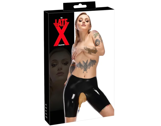 LATEX - Pisifogó latex alsó, leeresztő nyílással (fekete)