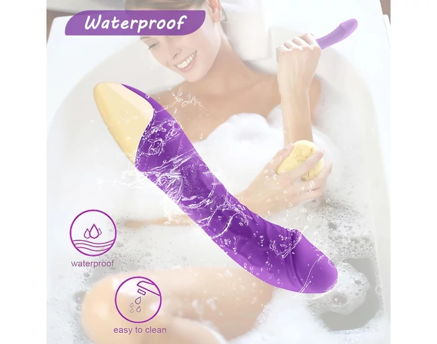 Mrow Real Lover - akkus, vízálló élethű vibrátor (lila)