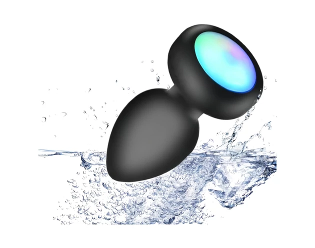 Mrow - világító, rádiós anál vibrátor (fekete)