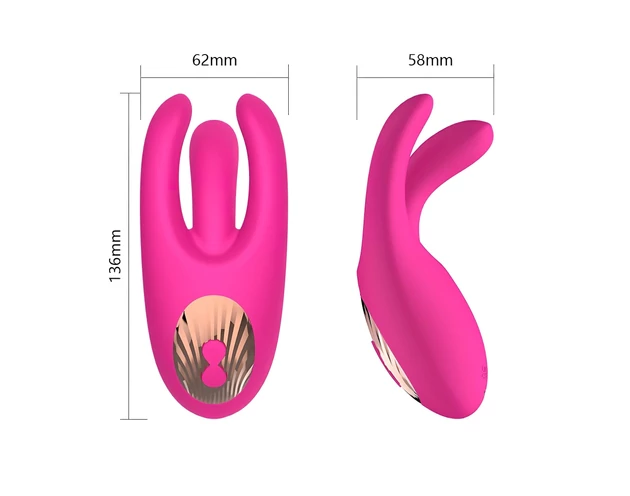 Mrow - akkus, 3 ágú csiklóizgató vibrátor (pink)