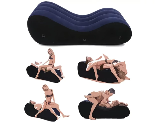 Magic Pillow - Felfújható szex szófa - nagy (kék)