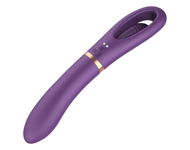 Funny Me Dual - akkus, 2in1 nyelves vibrátor (lila)