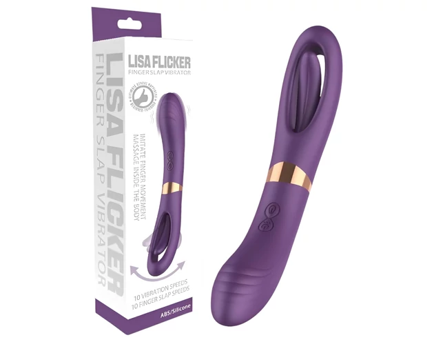 Funny Me Dual - akkus, 2in1 nyelves vibrátor (lila)