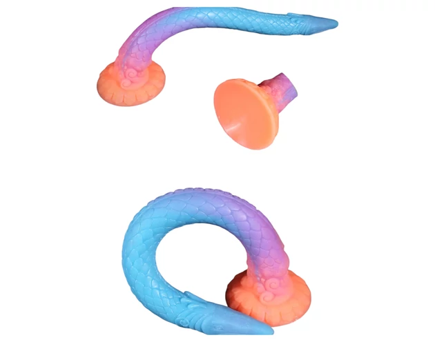 OgazR XXL Eel - foszforeszkáló anál dildó - 47 cm (pink)