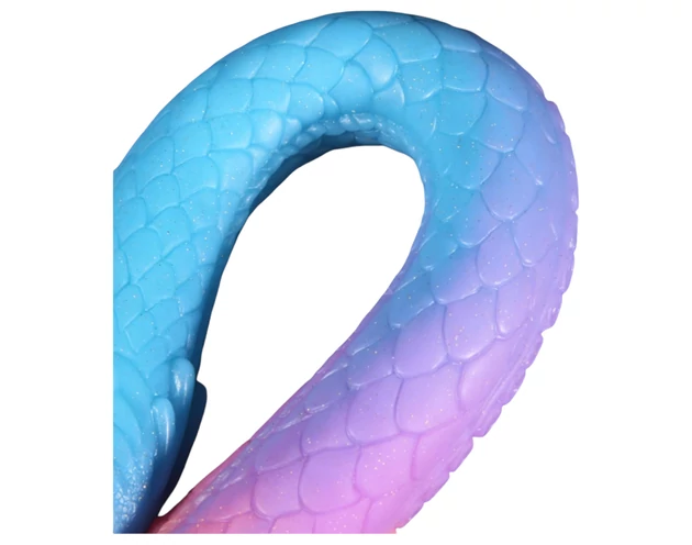 OgazR XXL Eel - foszforeszkáló anál dildó - 47 cm (pink)