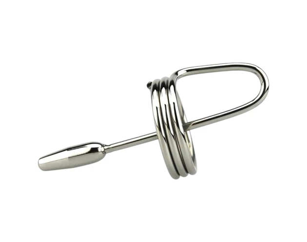 DeepRing - gyűrűs, fém dilátor - 9cm (ezüst)