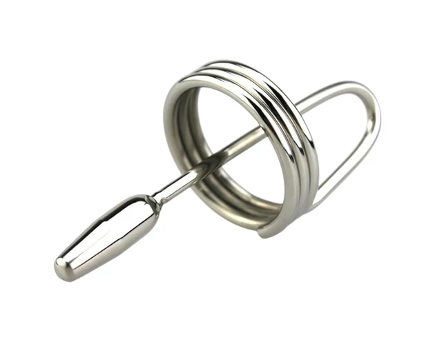 DeepRing - gyűrűs, fém dilátor - 9cm (ezüst)