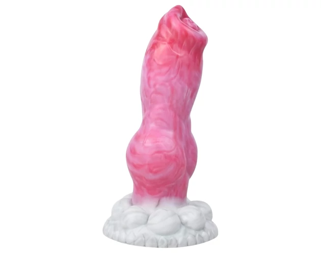 Animalorny Buldog - kutya pénisz dildó - 17cm (pink)