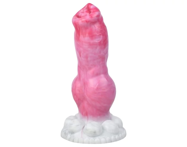 Animalorny Buldog - kutya pénisz dildó - 17cm (pink)