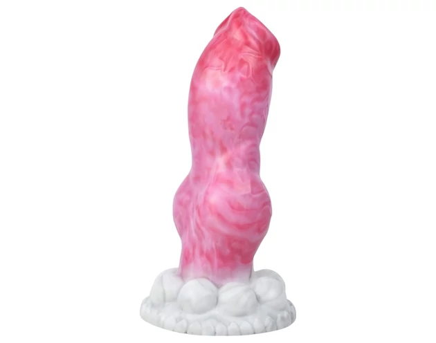 Animalorny Buldog - kutya pénisz dildó - 17cm (pink)