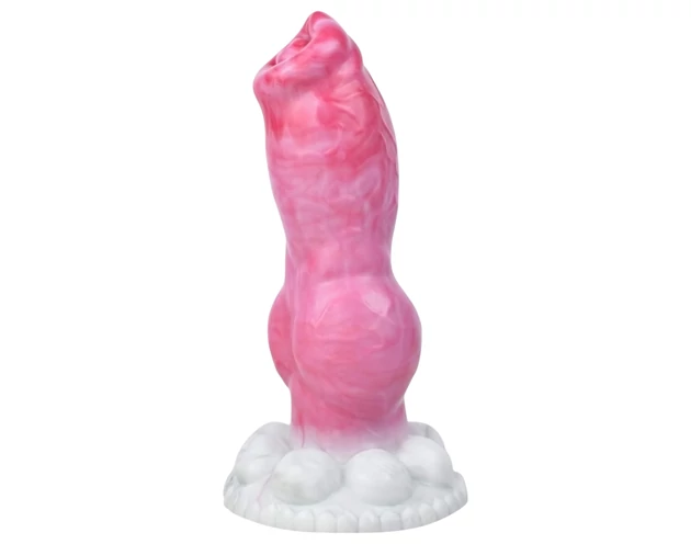 Animalorny Buldog - kutya pénisz dildó - 17cm (pink)