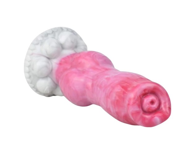 Animalorny Buldog - kutya pénisz dildó - 17cm (pink)