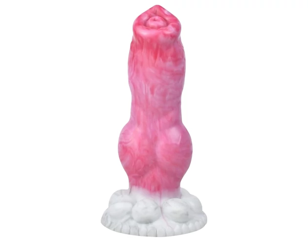 Animalorny Buldog - kutya pénisz dildó - 17cm (pink)