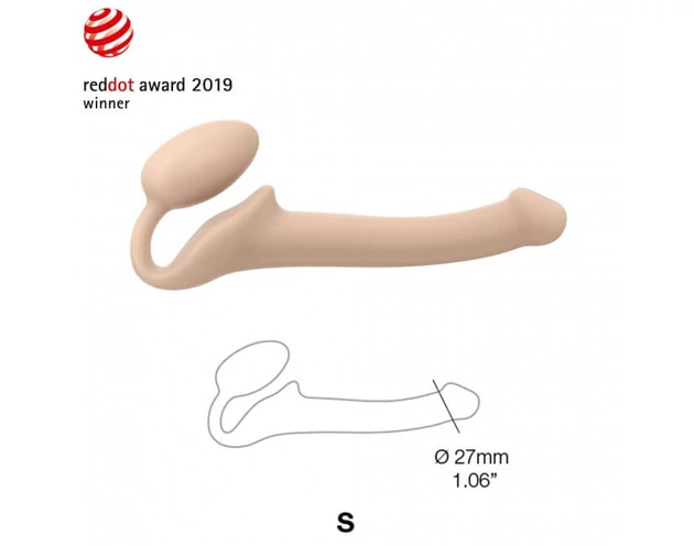 Strap-on-me S - tartópánt nélküli felcsatolható dildó - kicsi (natúr)