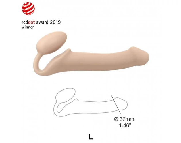Strap-on-me L - tartópánt nélküli felcsatolható dildó - nagy (natúr)