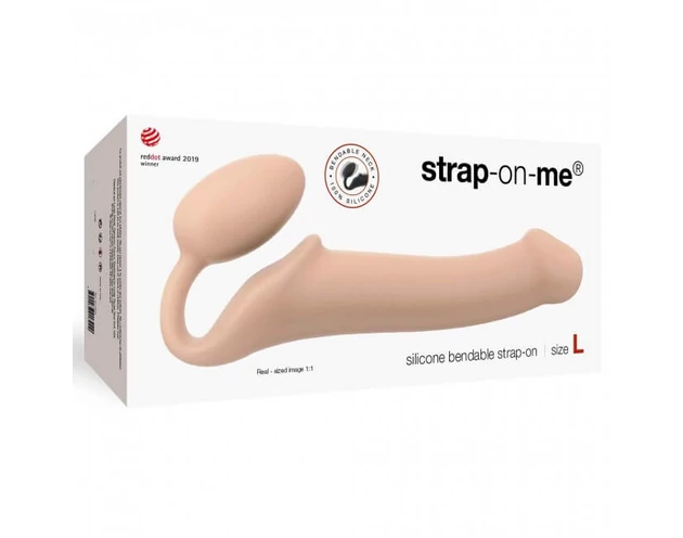 Strap-on-me L - tartópánt nélküli felcsatolható dildó - nagy (natúr)