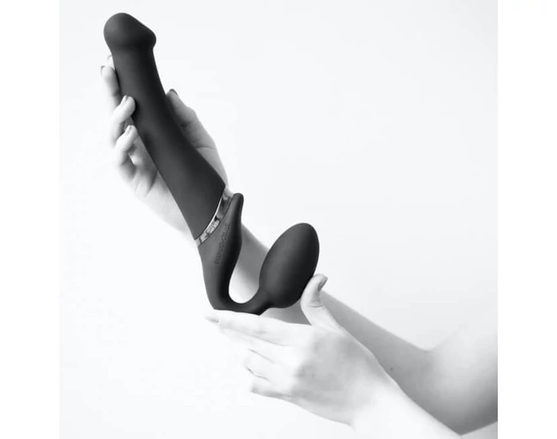 Strap-on-me XL - felcsatolható vibrátor - extra nagy (lila)