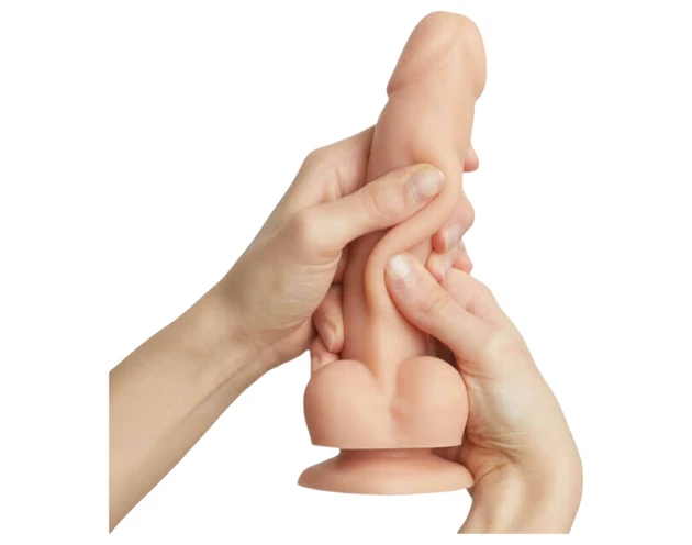 Strap-on-me M - kétrétegű, tapadókorongos dildó (natúr)