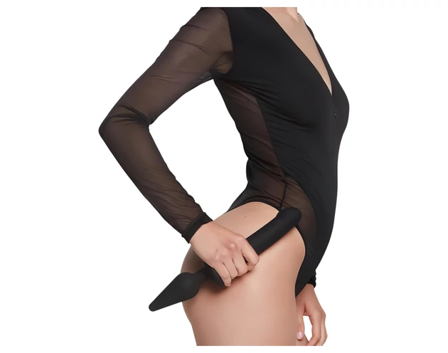 Strap-on-me Swith Semi-Realistic XXL - 2in1 dildó (fekete)