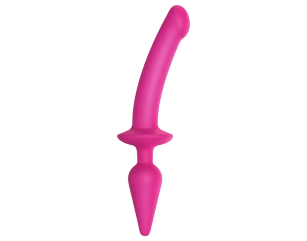 Strap-on-me Swith Semi-Realistic L - 2in1 szilikon dildó (pink)
