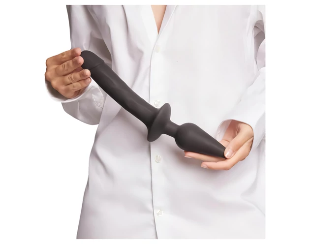Strap-on-me Swith Realistic XXL - 2in1 szilikon dildó (fekete)