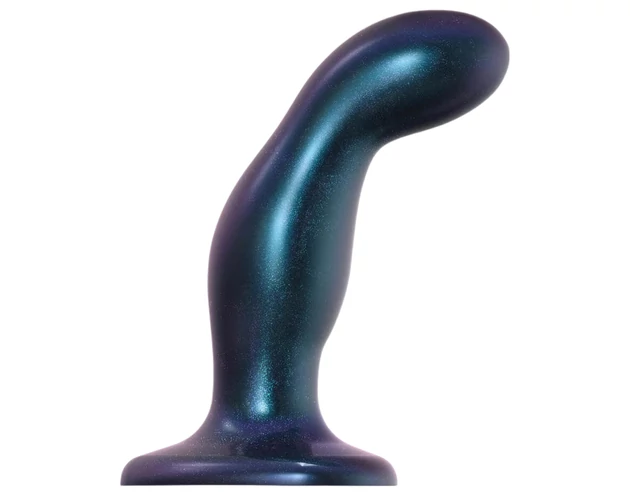 Strap-on-me Snaky M - hajlított anál dildó (kék)