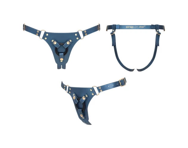 Strap-on-me - alsó felcsatolható dildóhoz - XS-XXL (kék)