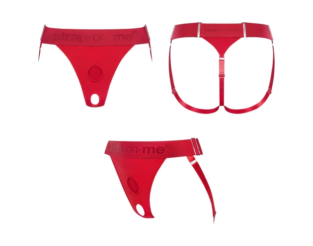 Strap-on-me - alsó felcsatolható dildóhoz - XS-XXL (piros)