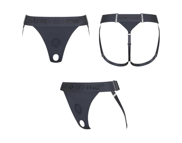 Strap-on-me - alsó felcsatolható dildóhoz - XS-XXL (szürke)