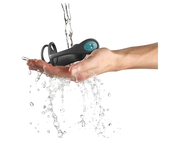 Love to Love - prosztata vibrátor gyűrűvel (fekete)