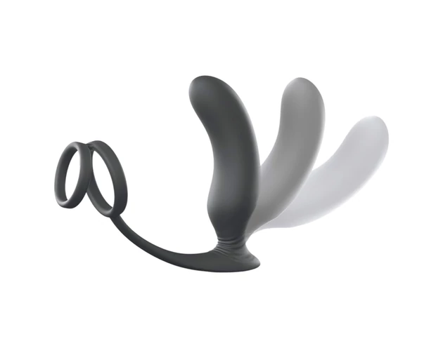 Love to Love - prosztata vibrátor gyűrűvel (fekete)