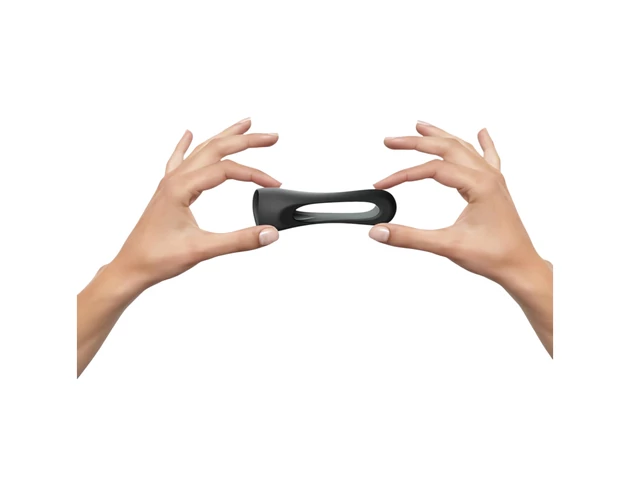 Love to Love Flux - szilikon péniszgyűrű (fekete)