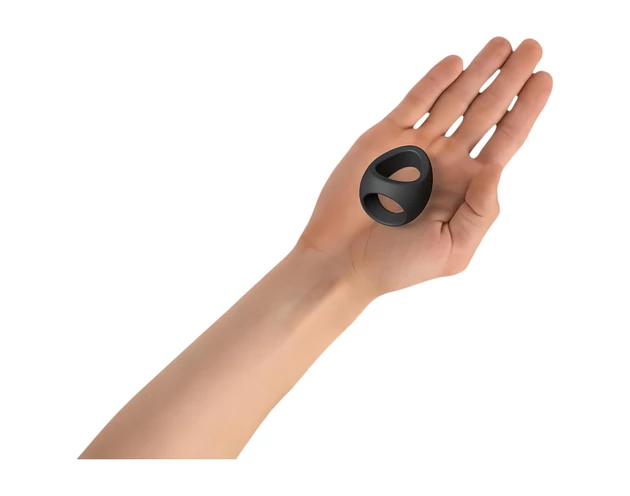 Love to Love Flux - szilikon péniszgyűrű (fekete)