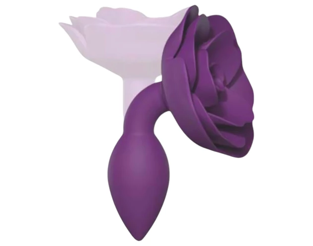 Love to Love Open Roses S - szilikon anál plug (lila)