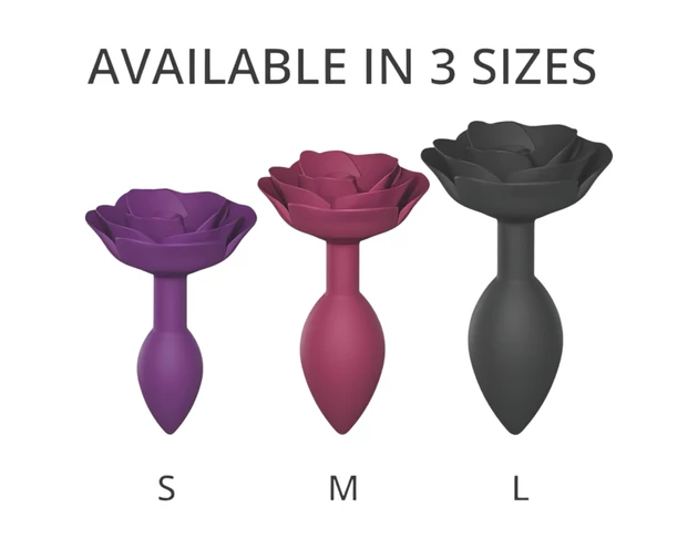 Love to Love Open Roses S - szilikon anál plug (lila)