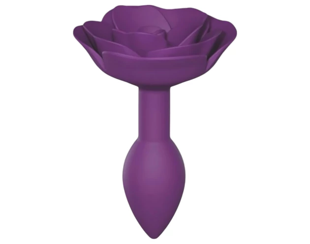Love to Love Open Roses S - szilikon anál plug (lila)