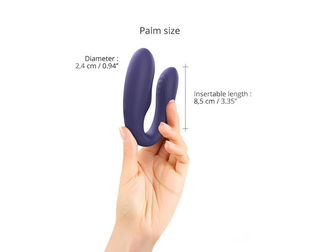 Love to Love Match up - akkus, rádiós párvibrátor (lila)