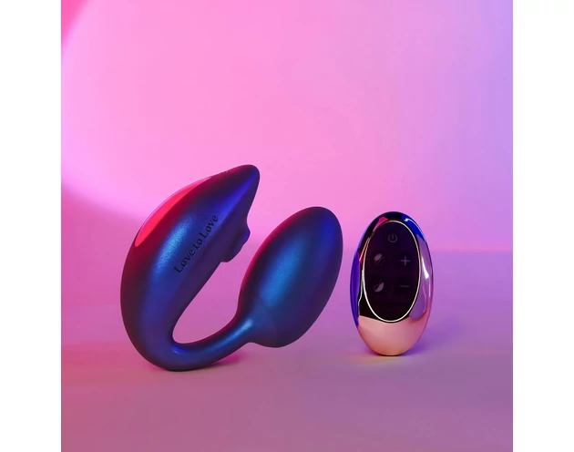 Wonderlover - csiklóizgató G-pont vibrátor (metál lila)