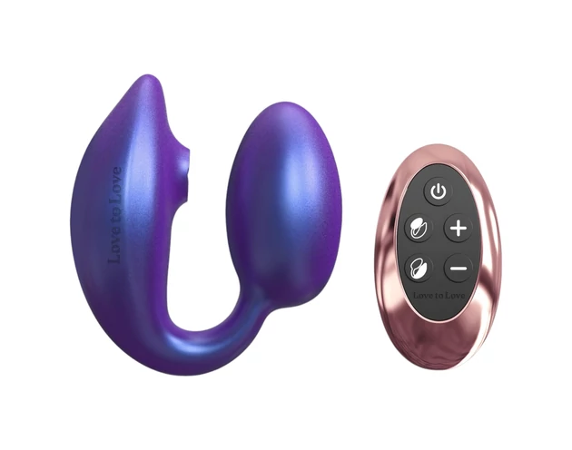 Wonderlover - csiklóizgató G-pont vibrátor (metál lila)