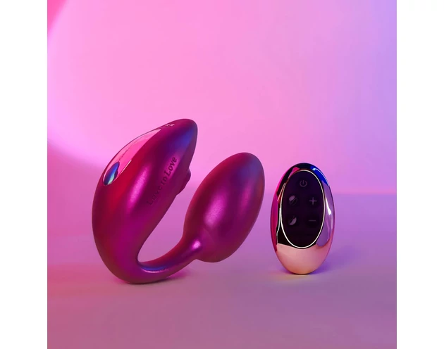 Wonderlover - csiklóizgató G-pont vibrátor (metál pink)